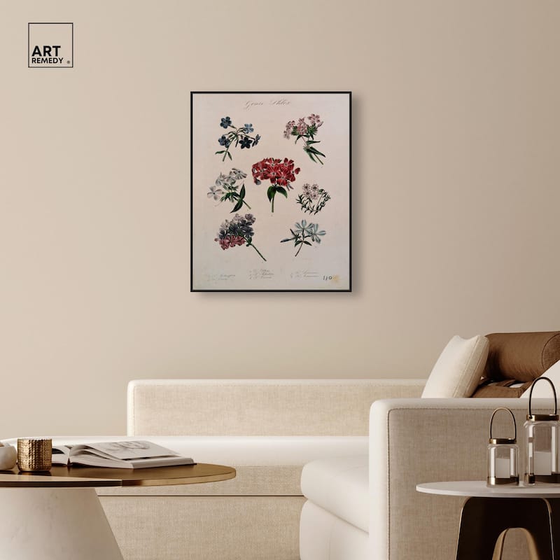 Seven Flowering Plants Canvas by Art Remedy