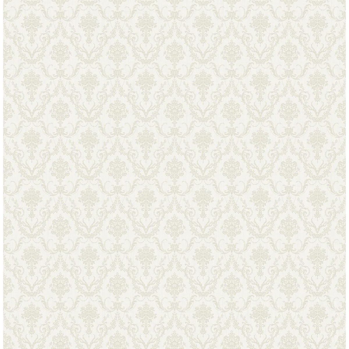 Seabrook Designs Brynn Damask Unpasted Wallpaper