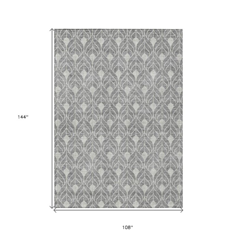 HomeRoots Geometric Transitional Rectangle Outdoor Rug