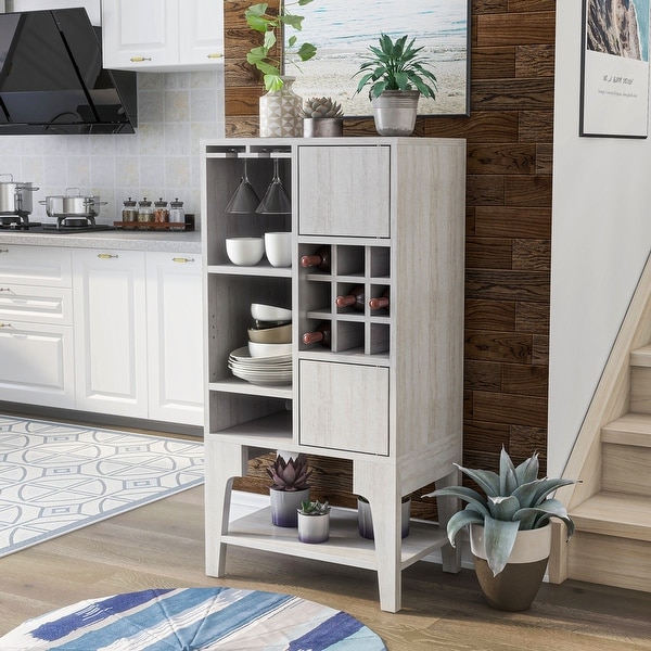 Furniture of America Cregg Contemporary 4-shelf Buffet. Opens flyout.