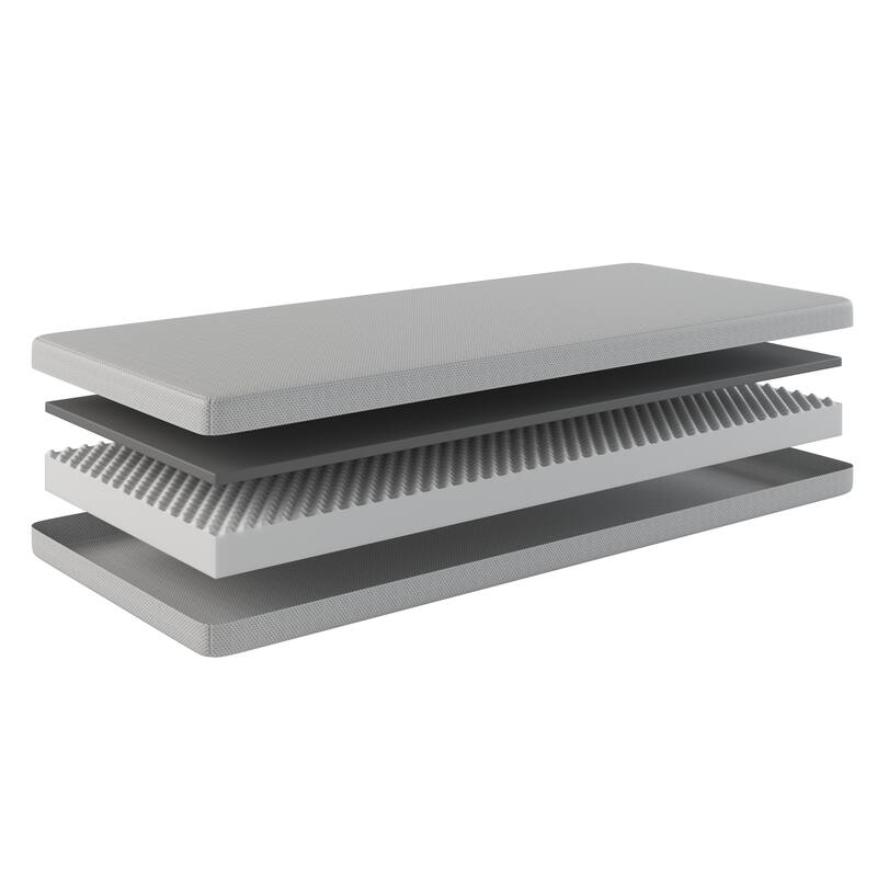 Nap Queen Rainbow 5" Memory Foam Twin Mattress, Pink