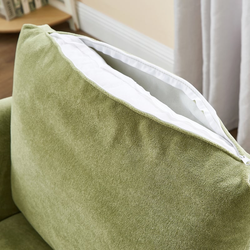 Armchair Barrel Chair with Cushioned Backrest and Soft Armrests, Swivel Chair Accent Chair Lounge Chair