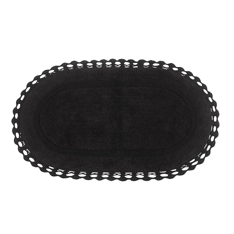 Hampton Contour Rug, Cotton Soft, Water Absorbent, Non Slip U Shape Contour Rug Machine Washable 20"x20" Contour