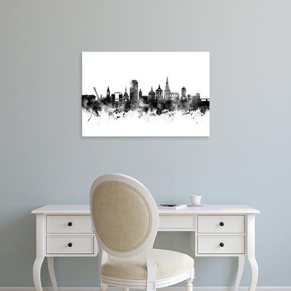 Easy Art Prints Michael Tompsett's 'Rostock Germany Skyline' Premium Canvas Art