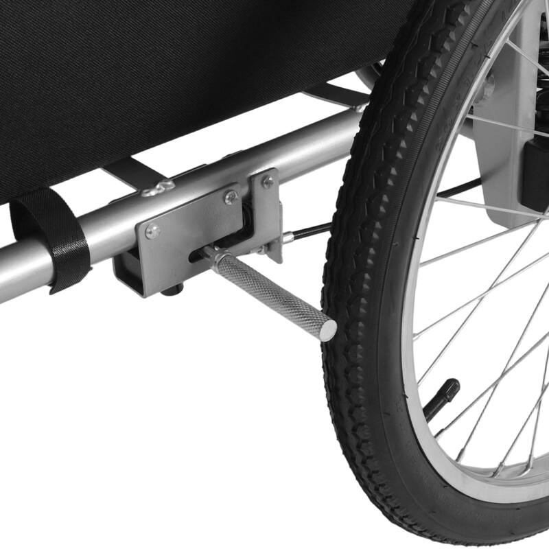 3-in-1 Heavy-Duty Bike Cargo Trailer E-Bike Compatible Steel Frame, 110lb Capacity, Convertible Stroller & Pull Cart Suspension