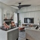 preview thumbnail 2 of 9, Modern Black 3-Blade 52" Indoor Outdoor Ceiling Fan with Remote, No Light