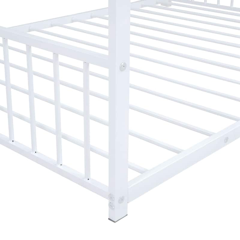 Full Size Metal House Bed