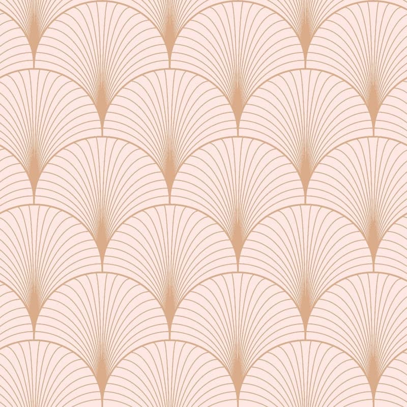 ESTA Home Lempicka Pink Art Deco Motif Wallpaper