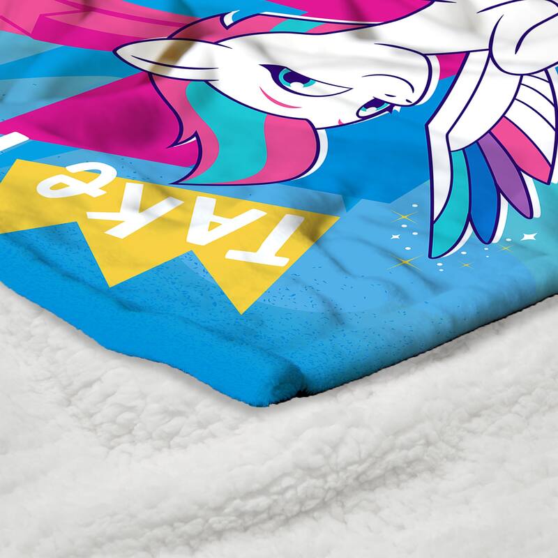 Hasbro My Little Pony Silk Touch Sherpa Throw Blanket