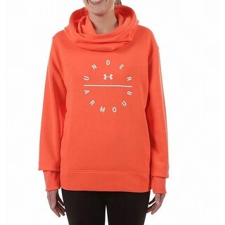 neon orange under armour hoodie
