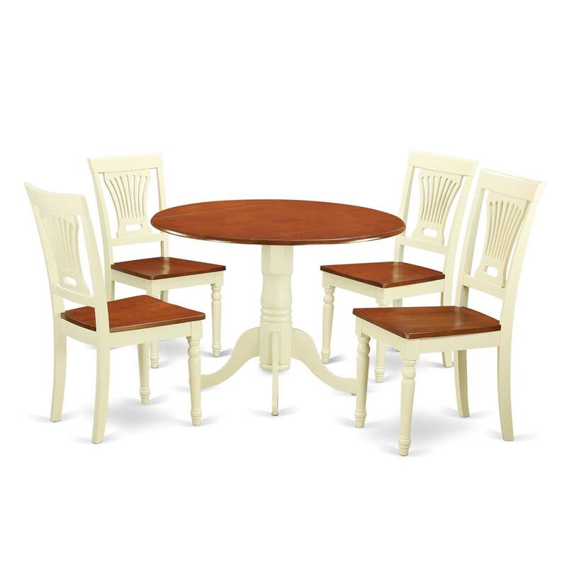 Modern Round Dining Set - 5 Piece Table & Chair Set - City Chic Kitchen Table