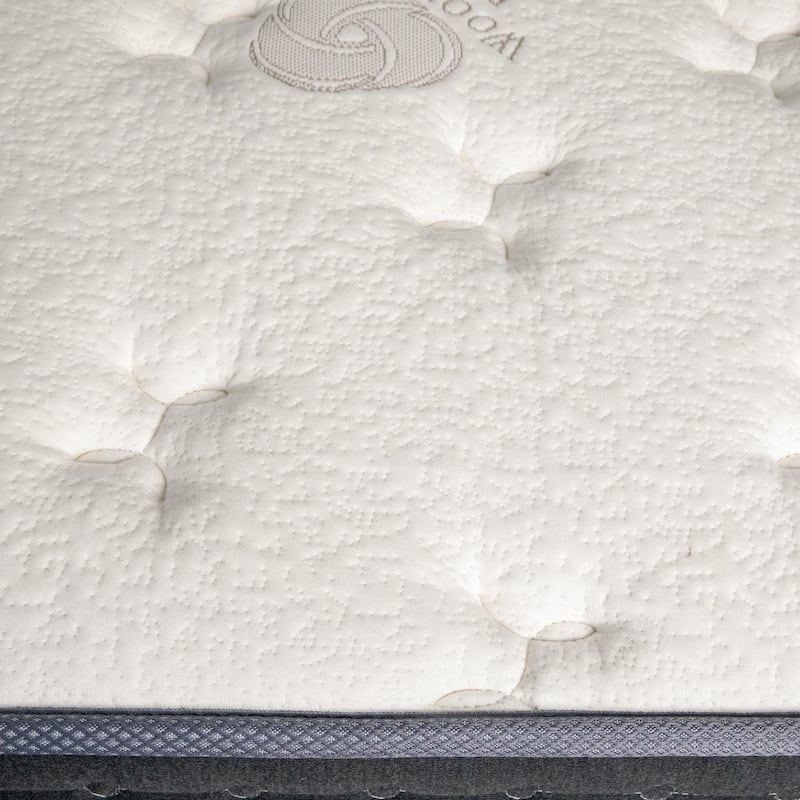 IFLUOUS 14 in. Luxurious Double-Sided Hybrid Mattress – Medium/Firm with CertiPUR-US, SGS and OEKO-TEX