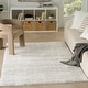 preview thumbnail 5 of 16, Nourison Modern Shag Indoor only Abstract Area Rug 3' 11" x 5' 11" - Ivory/Grey - Rectangle