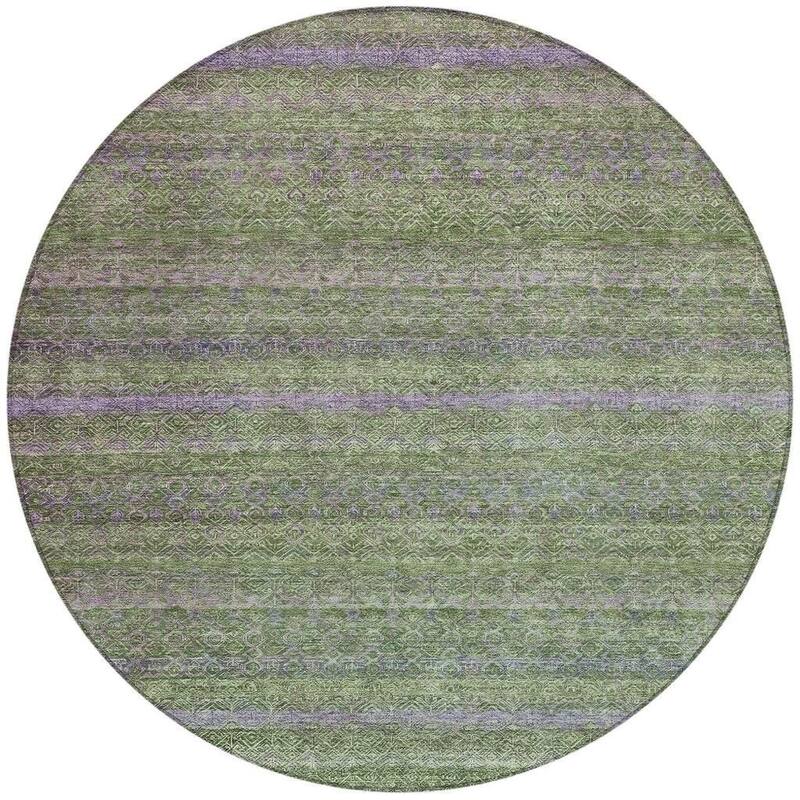 HomeRoots Striped Transitional Rectangle Outdoor Rug