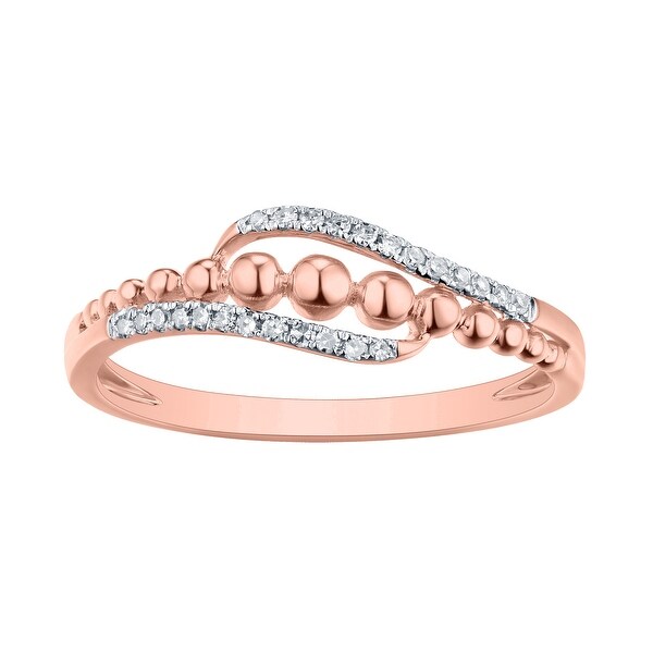 Prism Jewel G-H//I1 Round Natural Diamond Stackable Designer Ring,