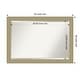 preview thumbnail 33 of 36, Beveled Bathroom Wall Mirror - Mosaic Gold Frame Outer Size: 40 x 28 in