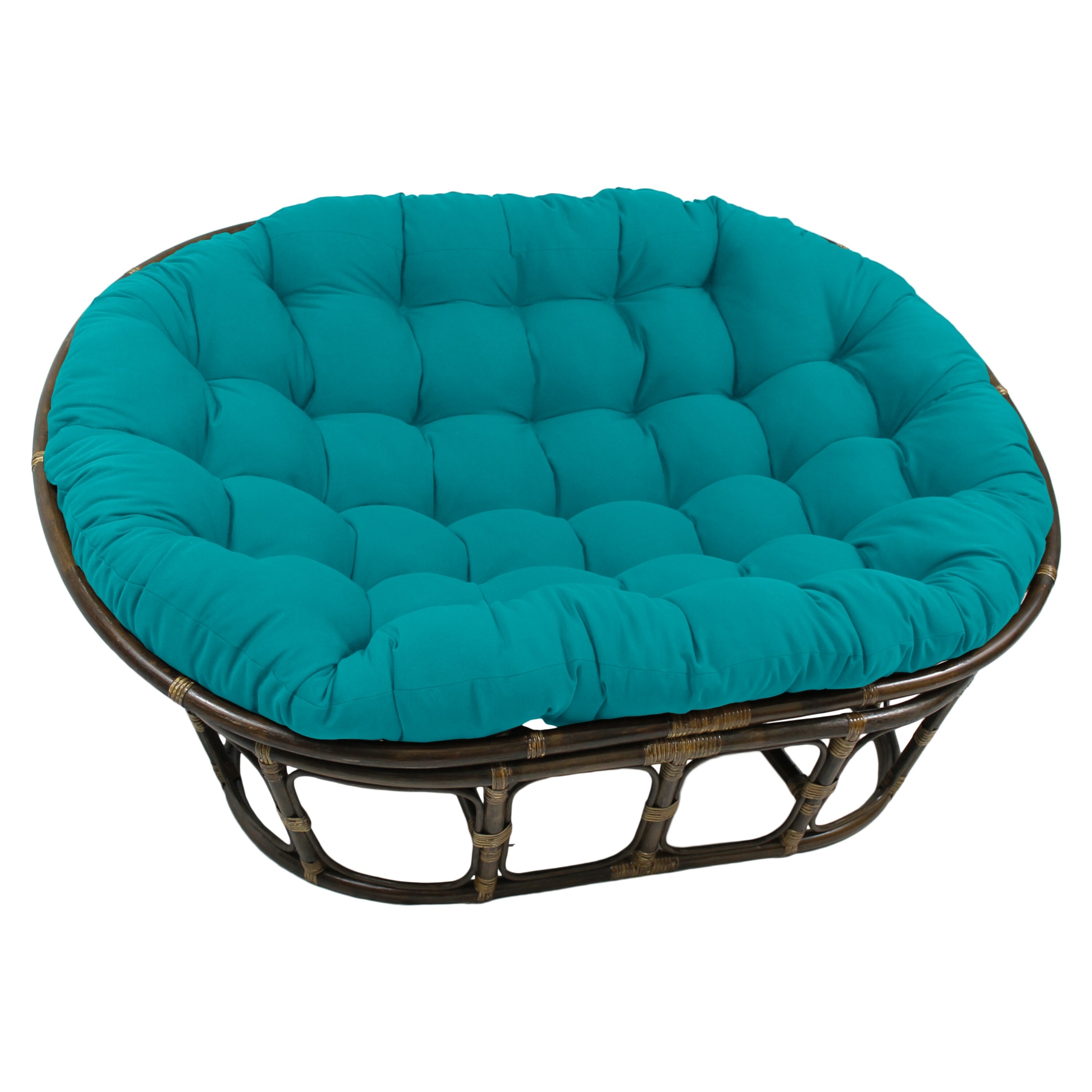 Papasan bench sales with cushion