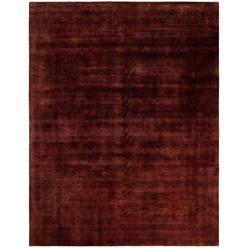 Overdyed One-of-a-Kind Hand-Knotted Area Rug - Pink - 9' 3" x 12' 0"