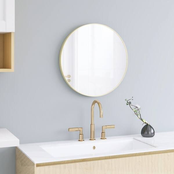 20 Inch Round Mirror Metal Framed Mirror Circle WallMounted Mirror