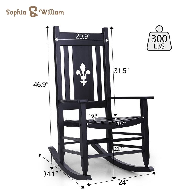 Outdoor Wooden Rocking Chair