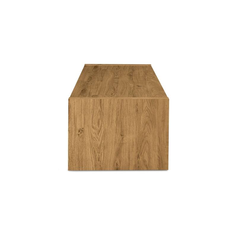 Edgemod Dakota Weathered Oak Coffee Table With 2 Drawers