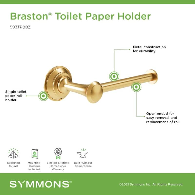 Symmons 583TP Braston Wall Mounted Toilet Paper Holder