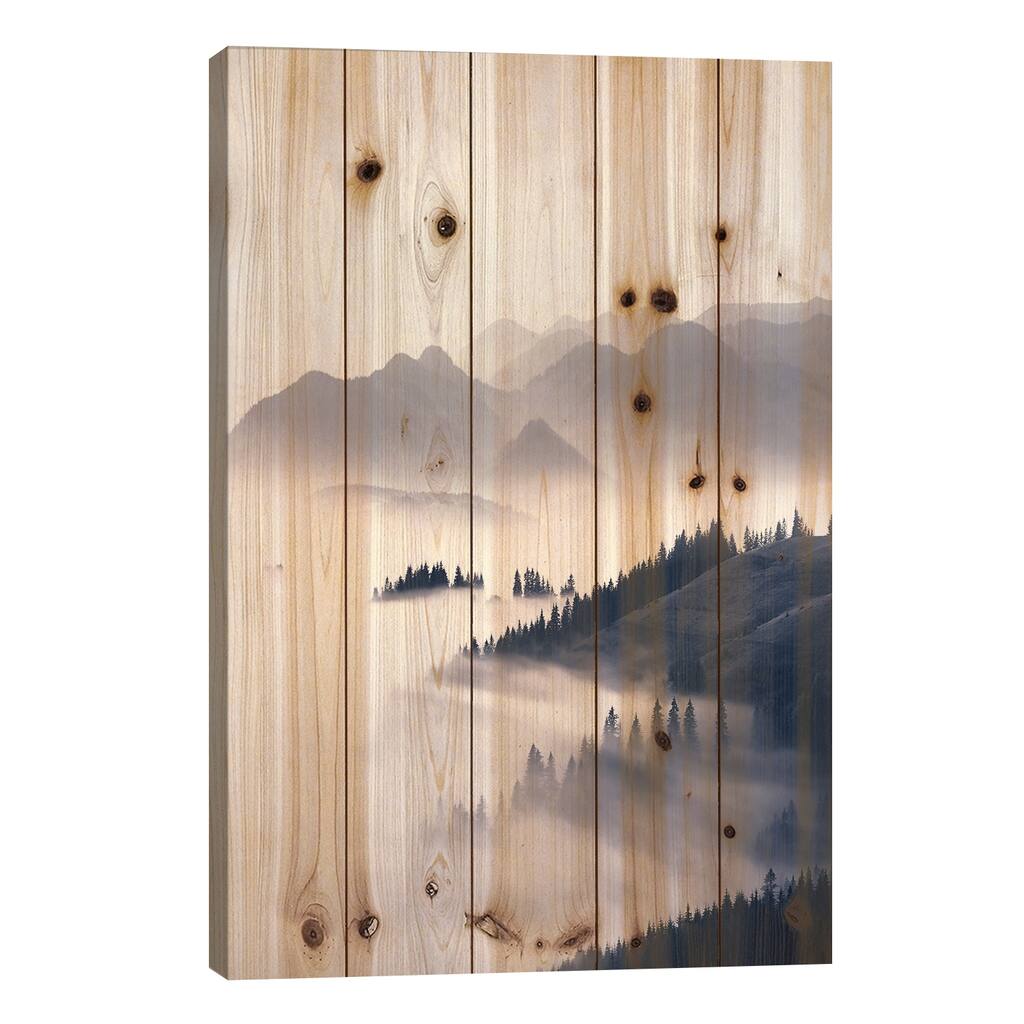 Morning Sun Print On Wood by Sisi & Seb - Multi-Color