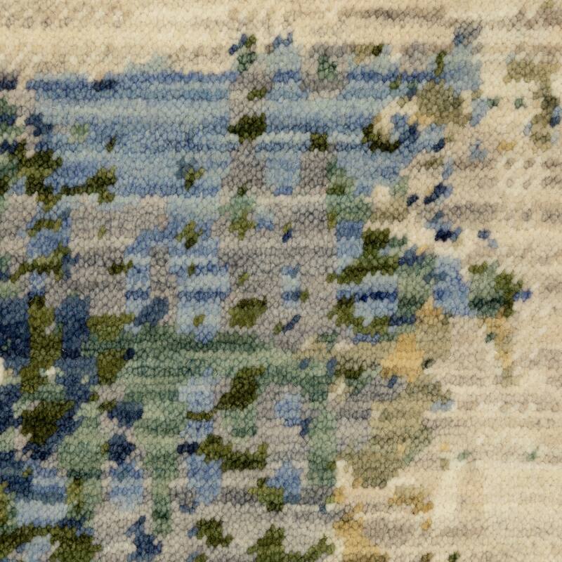 Style Haven Shiloh Abstract Beige/Multi Wool Blend Area Rug
