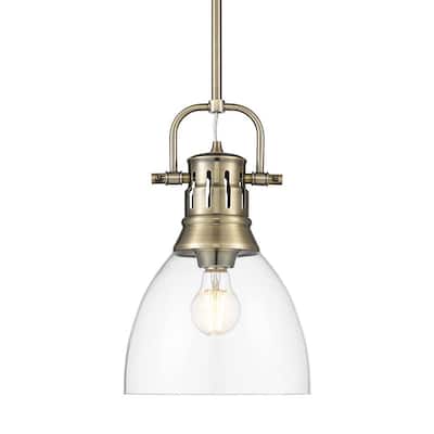 Golden Lighting 3604-S AB Duncan 9" Wide Mini Pendant