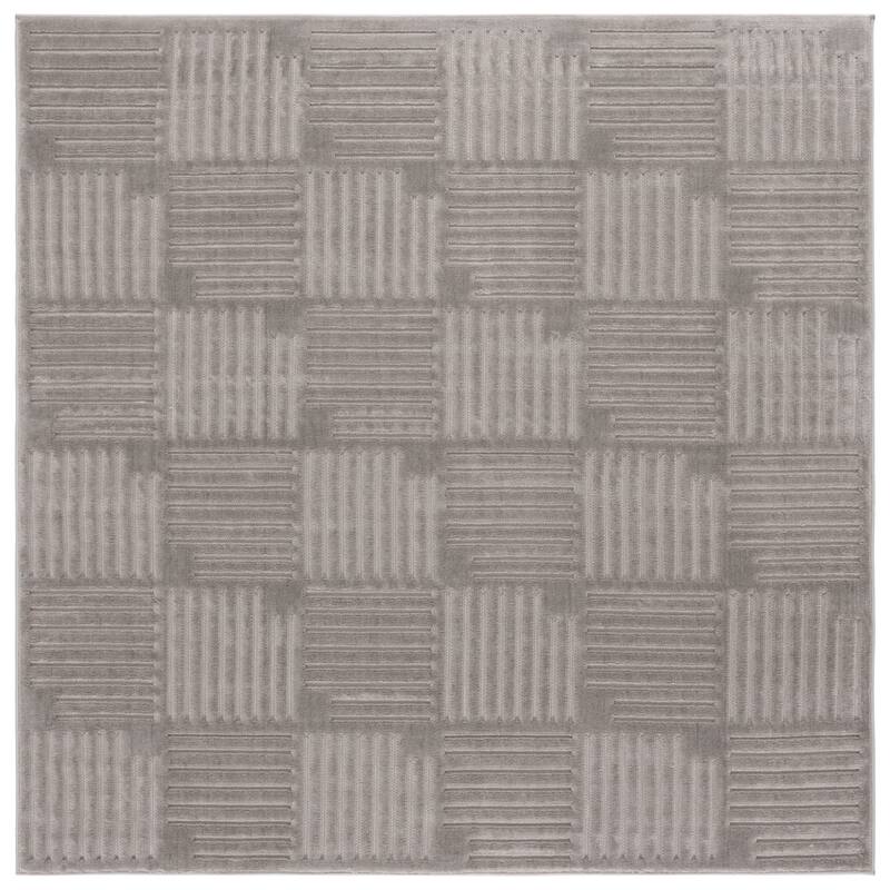 SAFAVIEH Selena Dosha Modern & Contemporary Rug - 6'7" Square - Grey