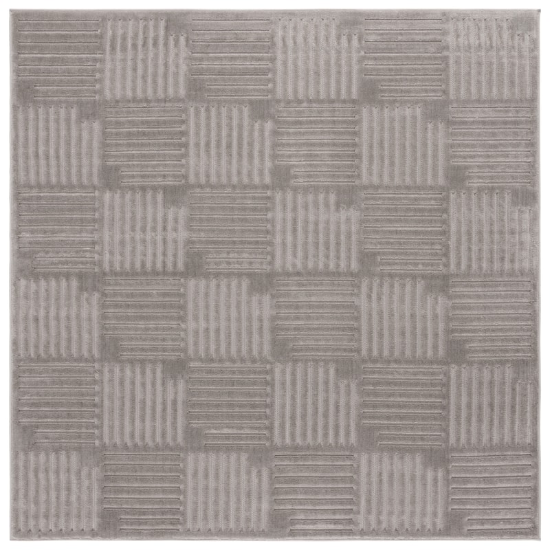 SAFAVIEH Selena Margreth Modern & Contemporary Rug - 6'7" Square - Grey