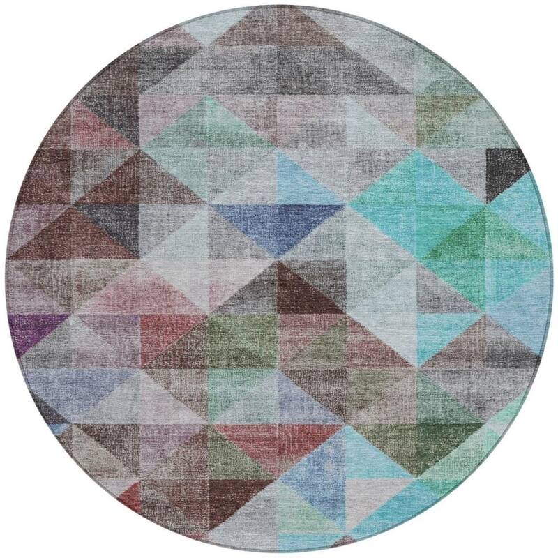 HomeRoots Geometric Transitional Rectangle Outdoor Rug