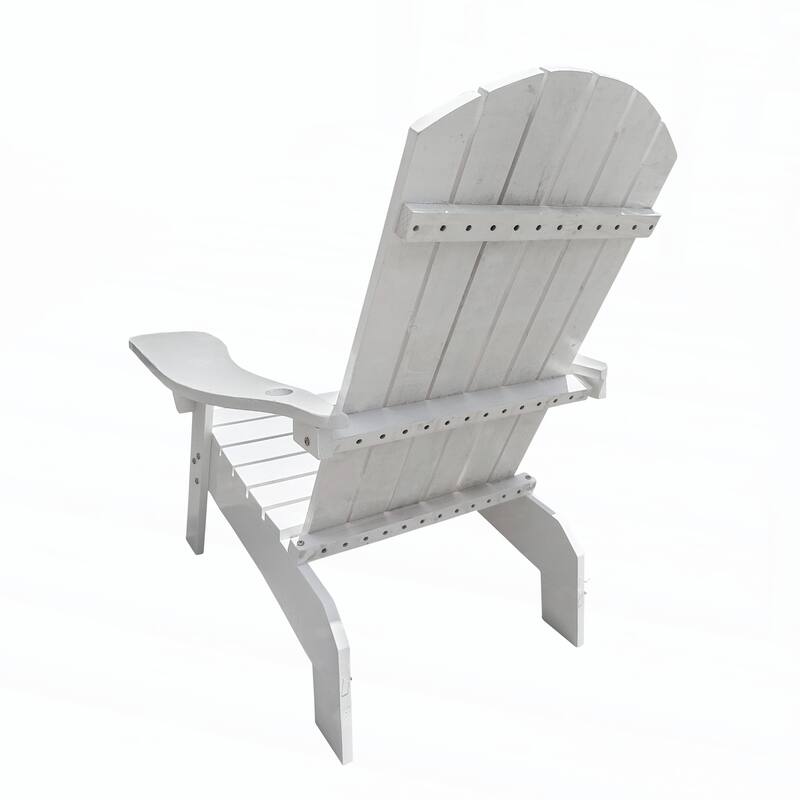 Outdoor or indoor Wood Adirondack chair,white