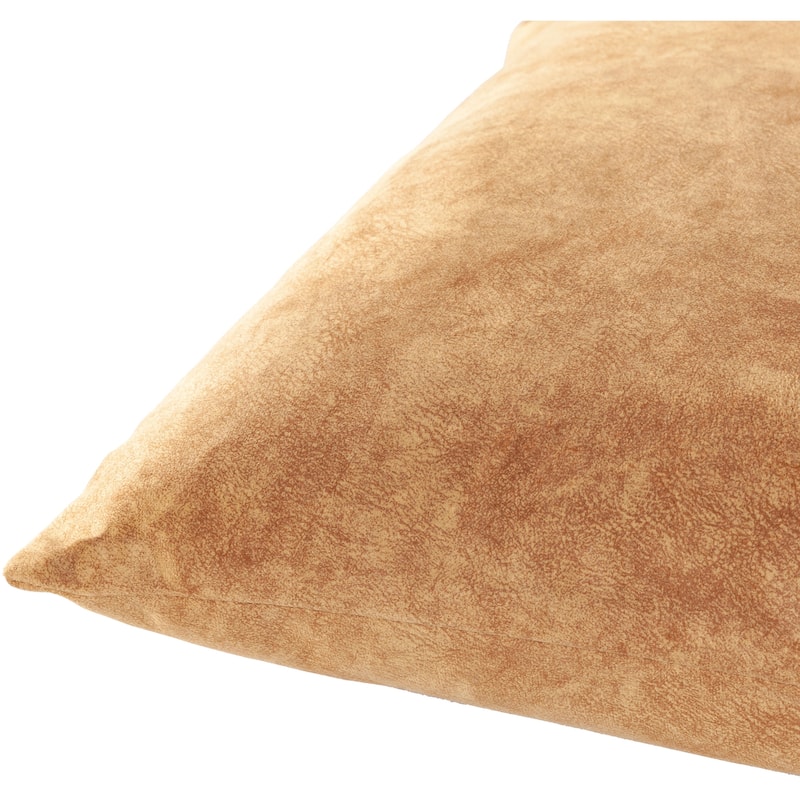 Archibald Faux Suede Transitional Throw Pillow