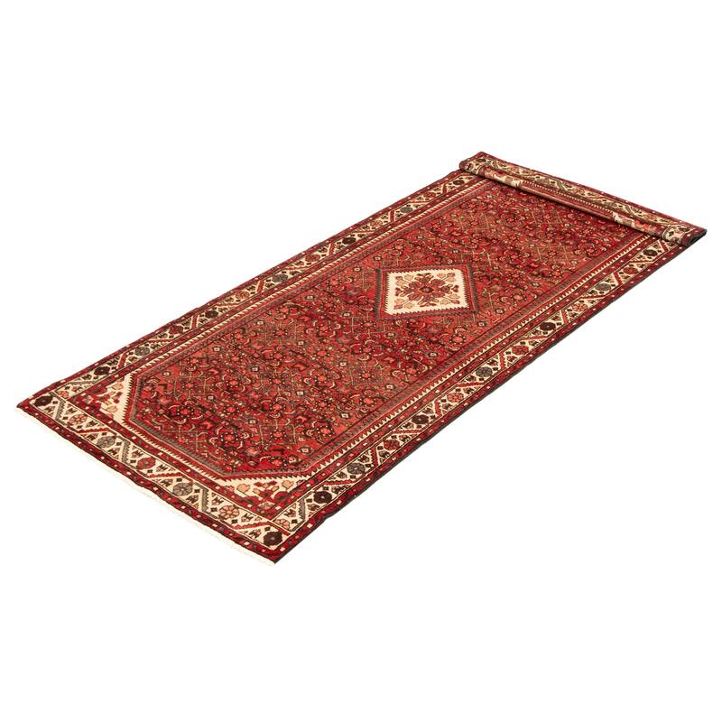 ECARPETGALLERY Hand-knotted Andelz Red Wool Rug - 3'7 x 9'6