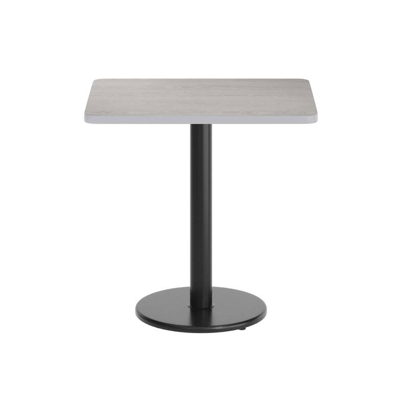 24'' x 30'' Rectangular Laminate Table Top with 18'' Round Table Height Base - 24"W x 30"D x 31.125"H