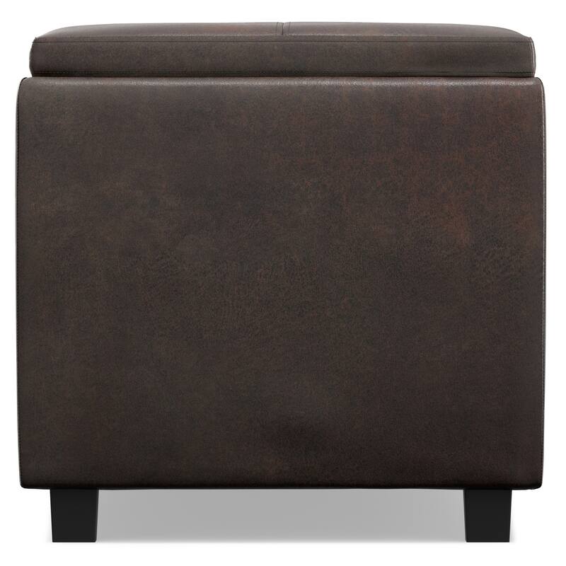 WYNDENHALL Franklin 42-in. Wide Contemporary Rectangular Storage Ottoman