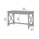 preview thumbnail 22 of 49, Key West 48W Writing Desk by Bush Furniture