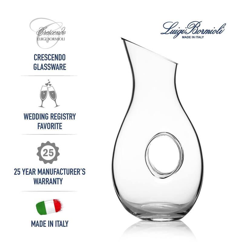 Luigi Bormioli Crescendo Wine Carafe - 48 oz