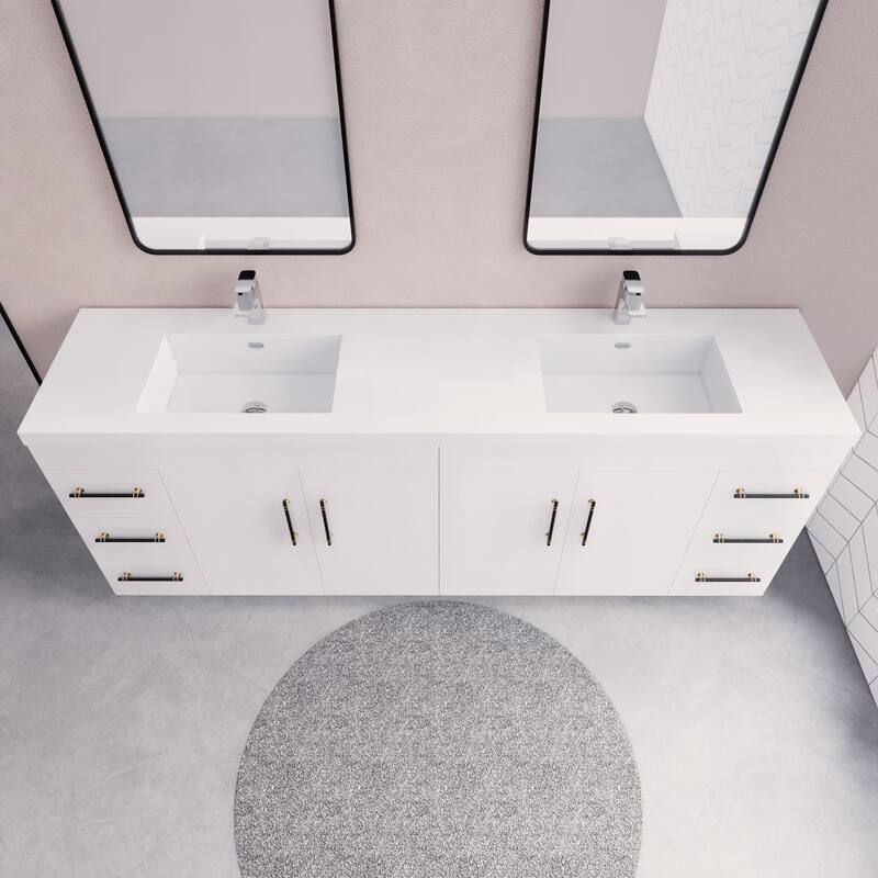 Eliza 84'' Freestanding Vanity with Double Sink