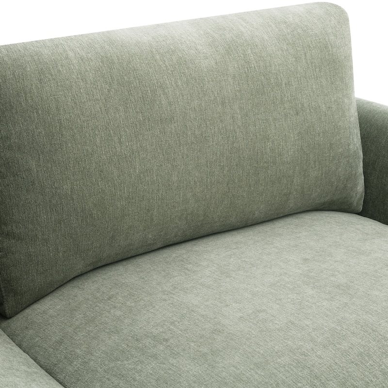 Furniture of America Lurek Mid Century Modern OEKO TEX Chenille Sofa