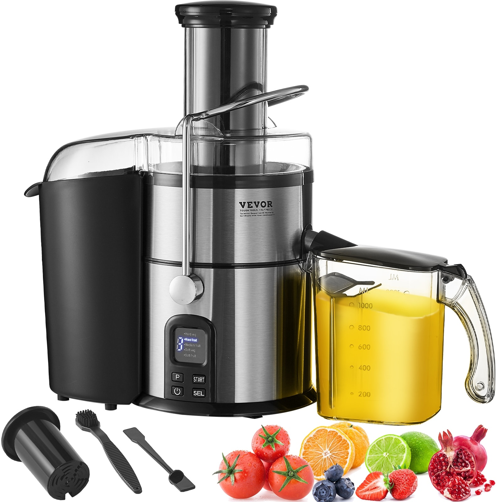 VEVOR Juicer Machine 350 1000W Motor Centrifugal Juice Extractor Easy Clean Centrifugal Juicers