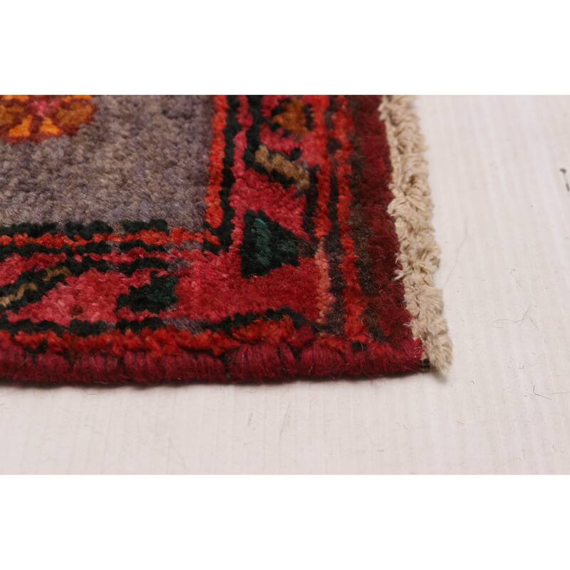 ECARPETGALLERY Hand-knotted Andelz Dark Red Wool Rug - 3'7 x 9'9