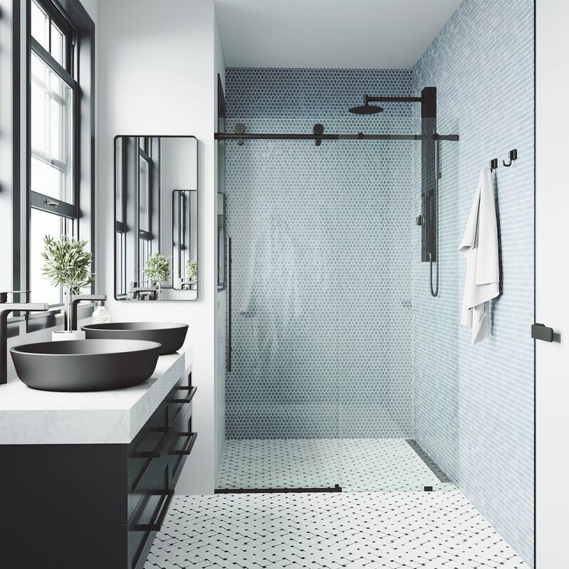 VIGO Elan E-Class Frameless Sliding Shower Door