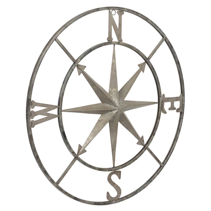 Small Decorative Metal Compass Wall Décor