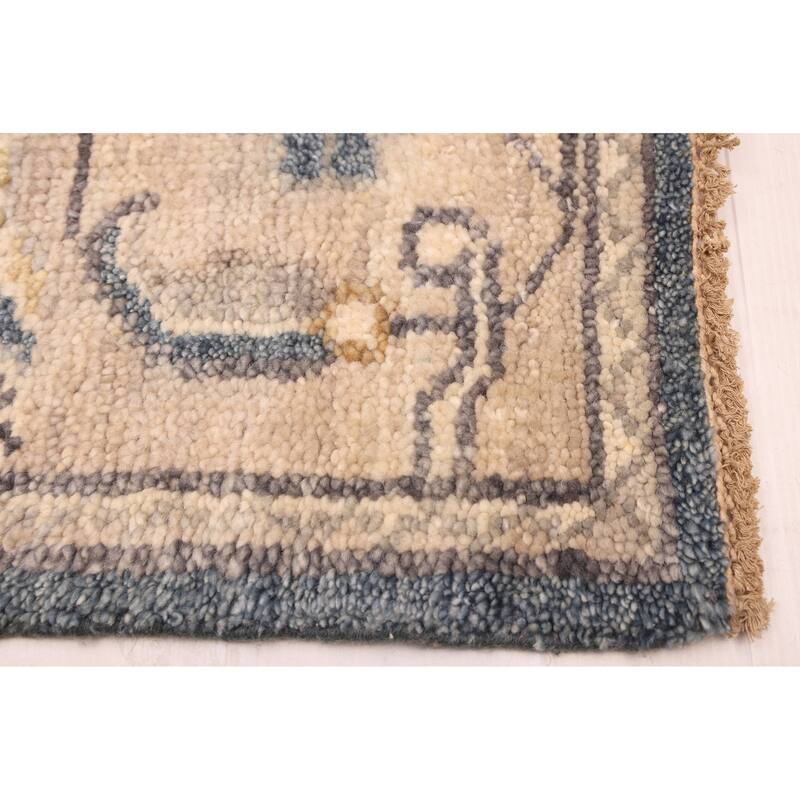 ECARPETGALLERY Hand-knotted Jules Serapi Navy Wool Rug - 8'1 x 9'10