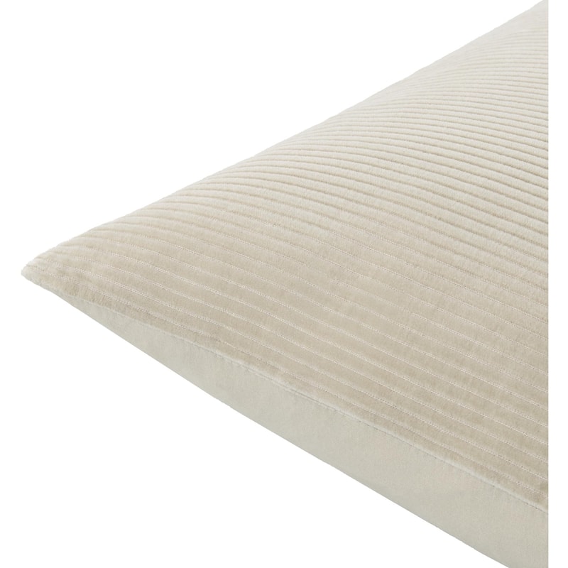 Livabliss Corduroy Quarters Modern Accent Pillow