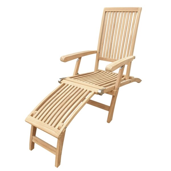 Shop Seven Seas Teak Acapulco Outdoor Patio Steamer Chair Overstock 31292302