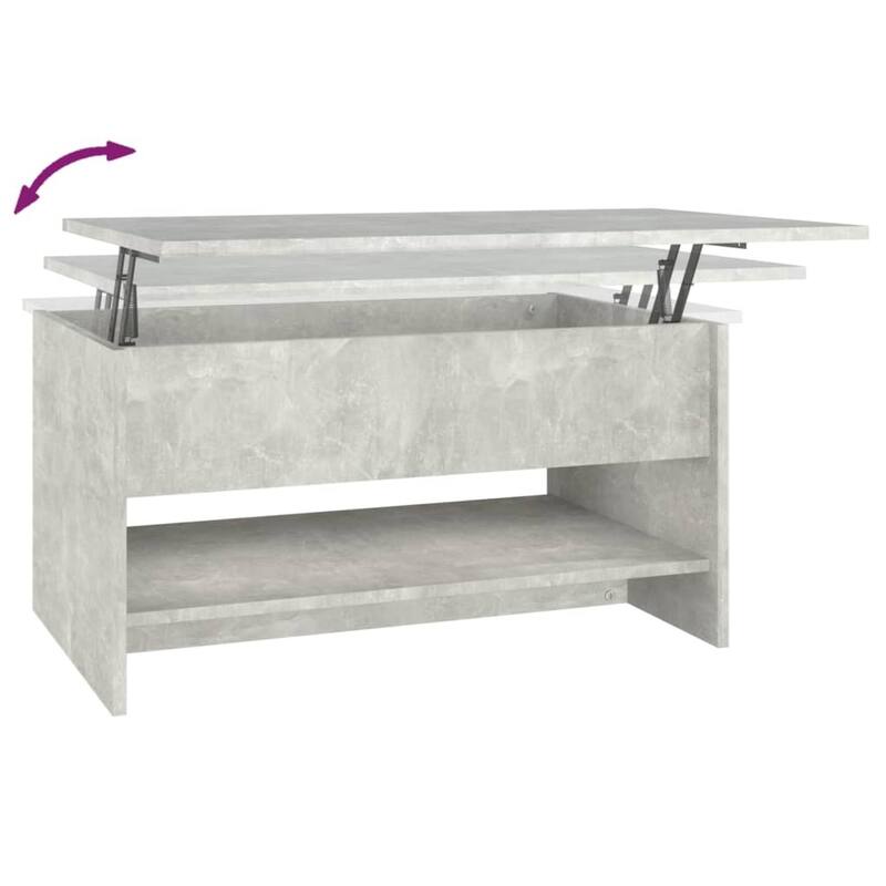 vidaXL Coffee Table Lift Top End Table Accent Side Sofa Table Engineered Wood - 31.5" x 19.7" x 16.7"