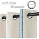 preview thumbnail 6 of 7, DriftAway Cabana Stripe Linen Textured Farmhouse Blackout Window Curtains - 52" Width X 84" Length